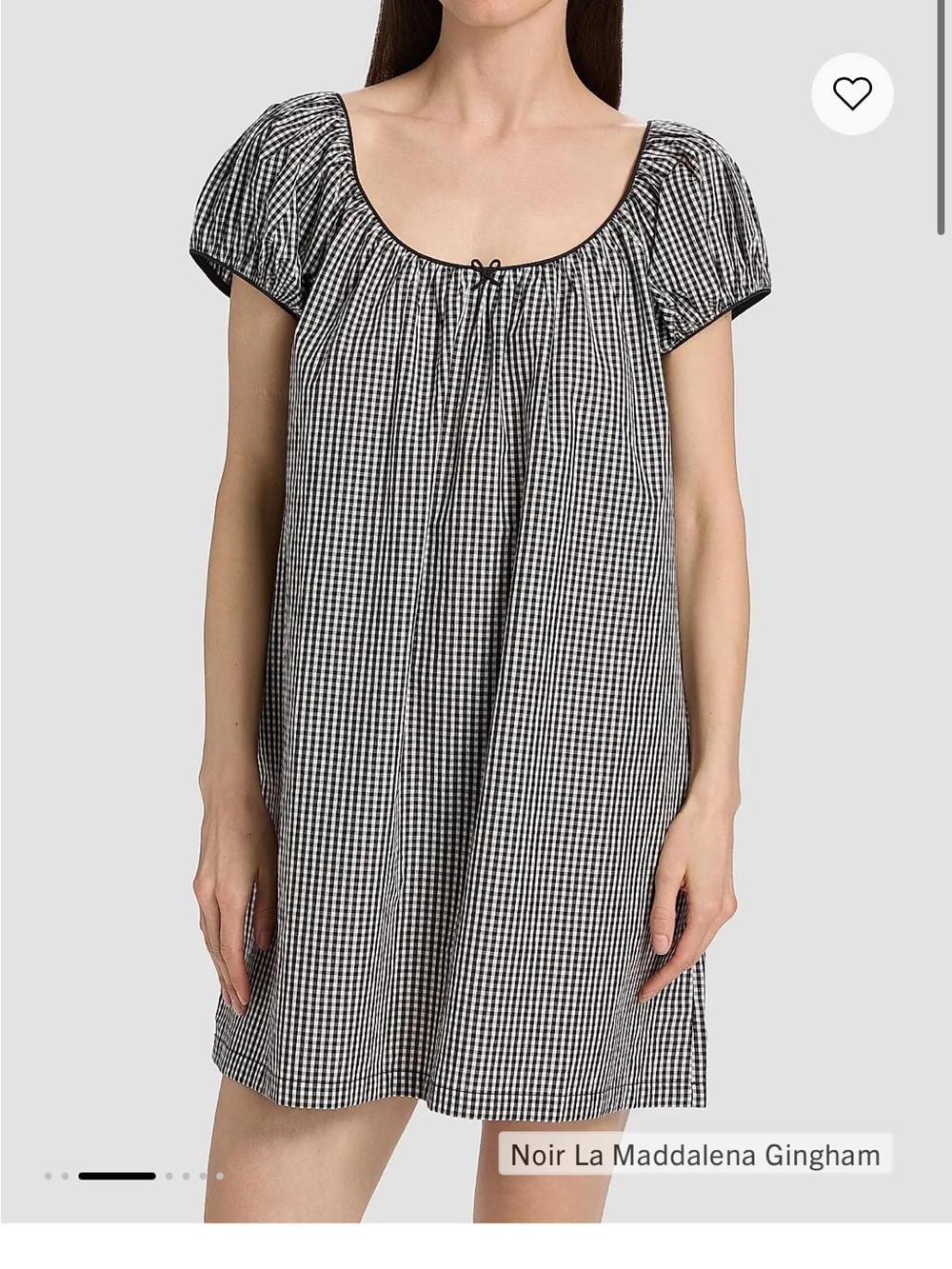 NWOT Black and White Gingham Dress
